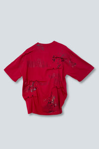 MORPH TEE - RED/BLACK SHINE