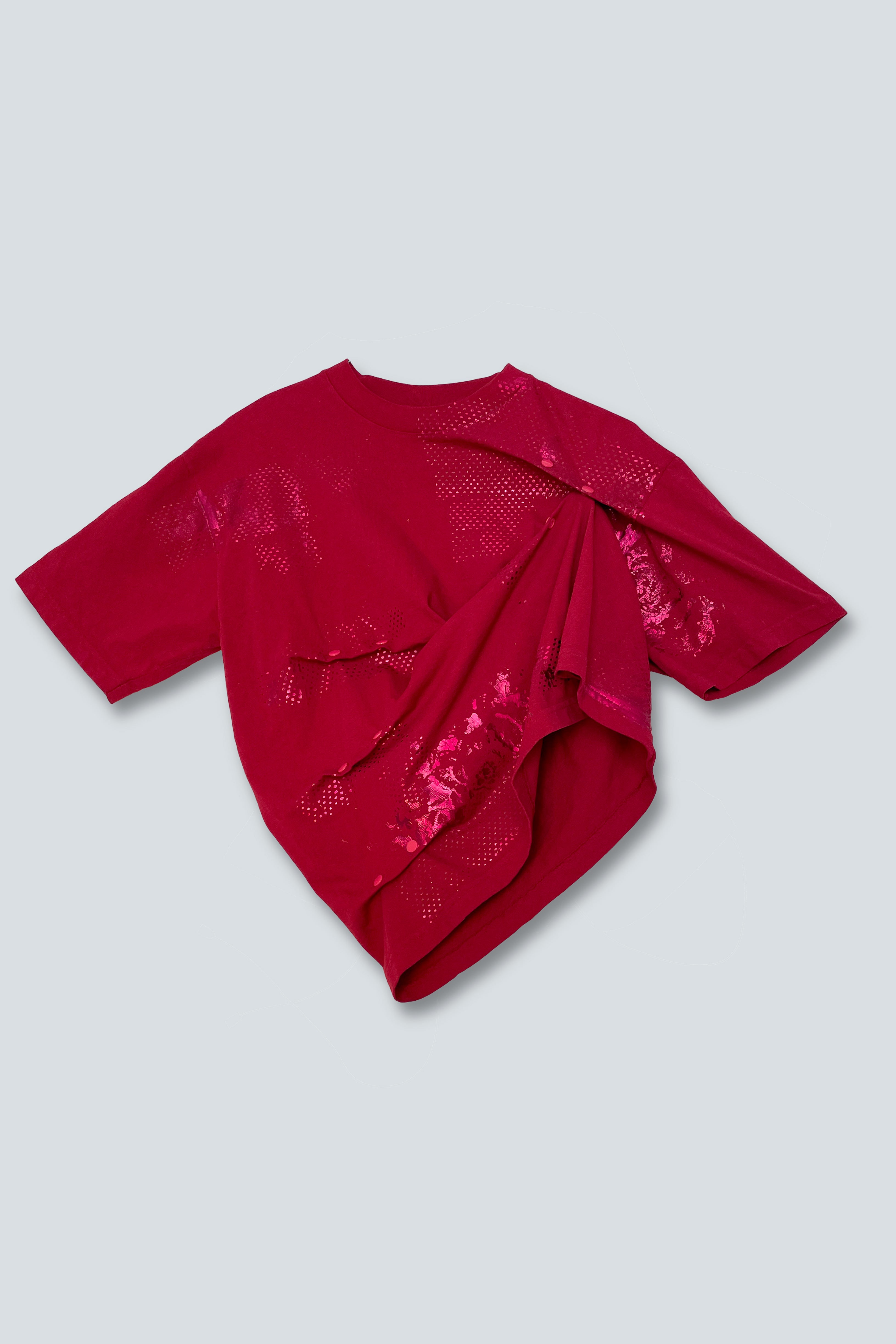 MORPH TEE - RED/PINK SHINE