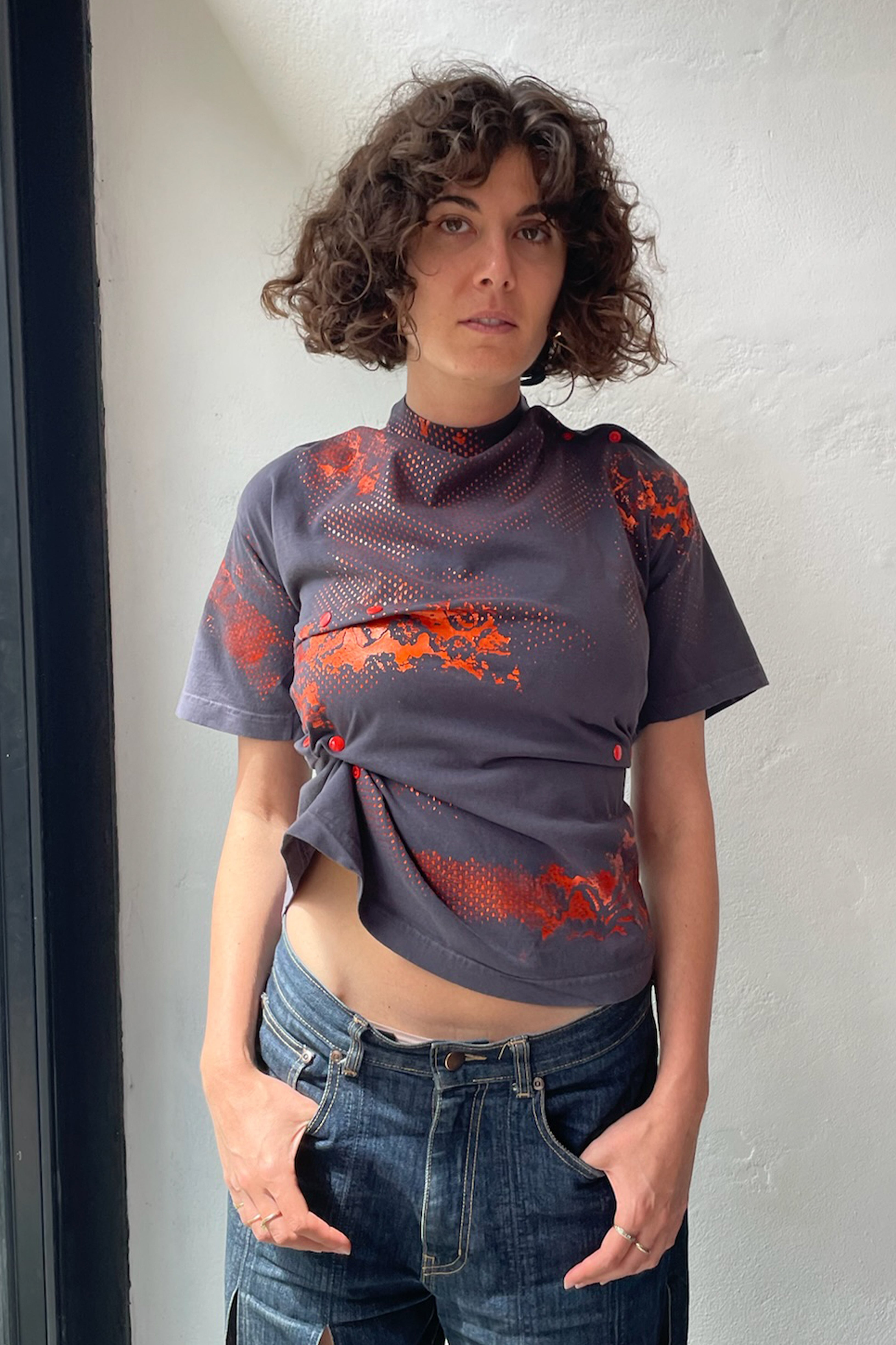 MORPH TEE - DOLPHIN/ORANGE SHINE