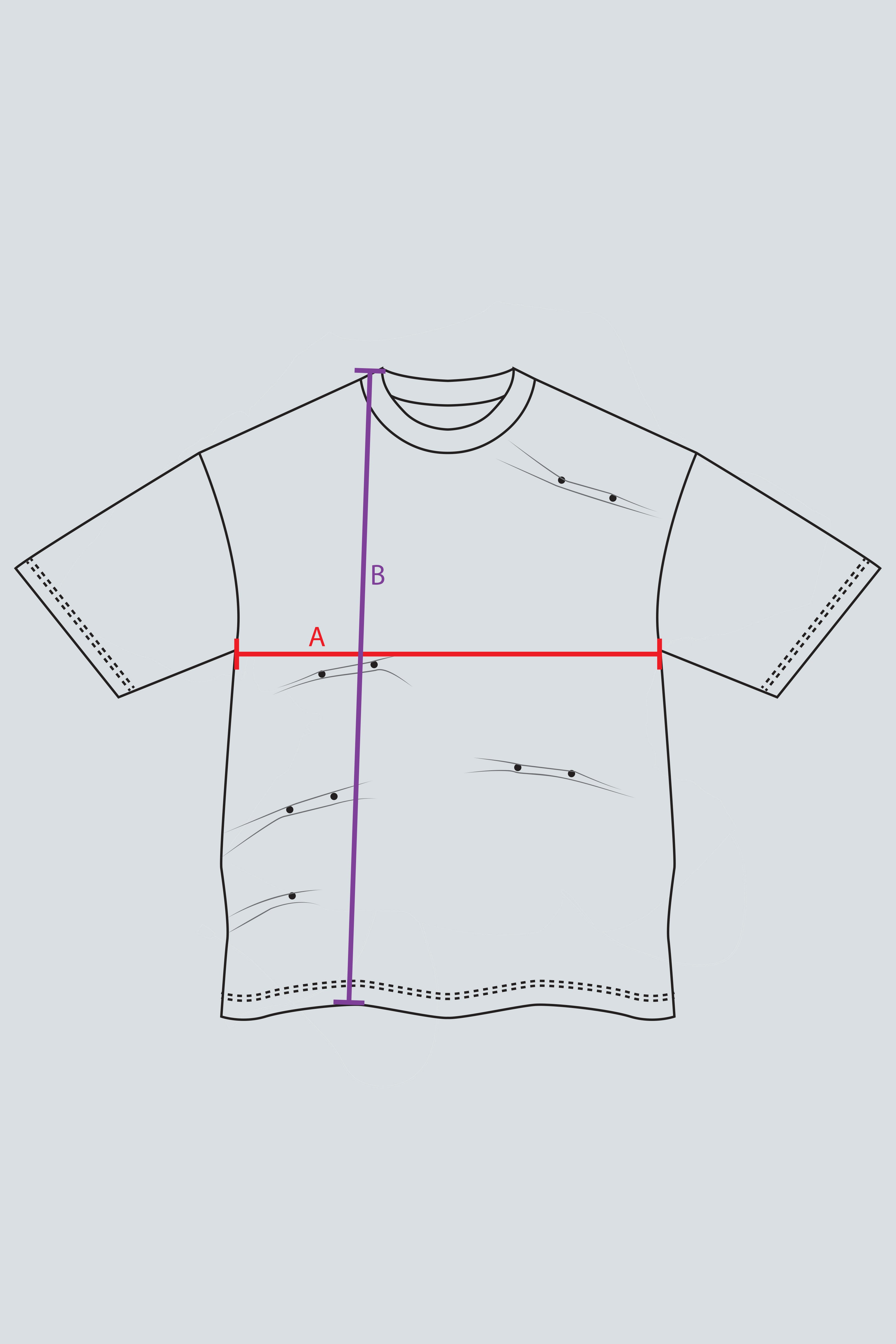 MORPH TEE - RED/PINK SHINE